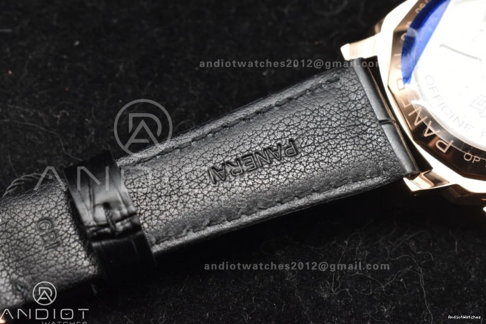 Dial P White Black OnTrend VSF 983 on Due 42mm Edition Strap Luminor PAM1336 Leather Best 0430